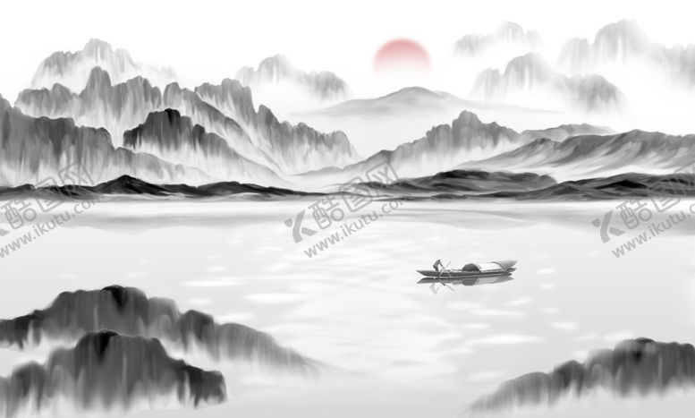 编号：30969102251858528631【酷图网】源文件下载-水墨山水画