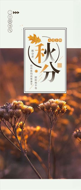 秋分手机海报
