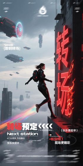 酒吧转场海报