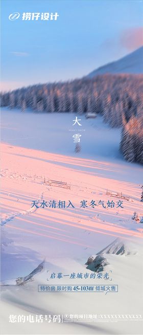 地产大雪海报