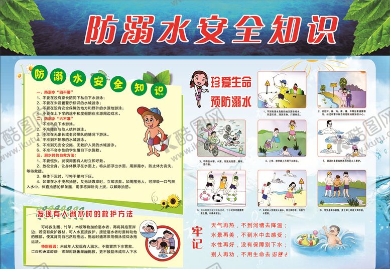编号：38878607090607017969【酷图网】源文件下载-防溺水