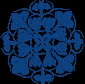 中国风古典青花瓷图案鸟海报素材台布