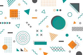 孟菲斯风格创意抽象艺术海报