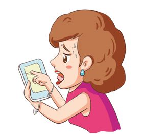 上当受骗人物女性立体海报素材