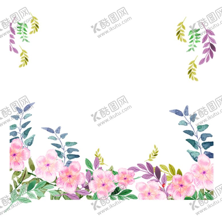 编号：58140709171154556793【酷图网】源文件下载-水彩花卉背景