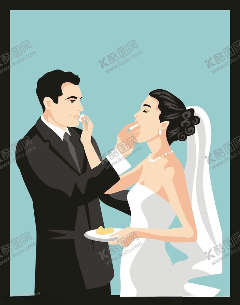 编号：44265801172303027471【酷图网】源文件下载-手绘婚纱新娘