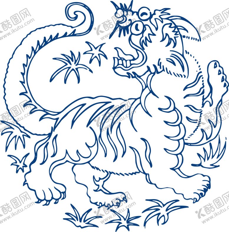 编号：32152405050621292625【酷图网】源文件下载-青花瓷图案