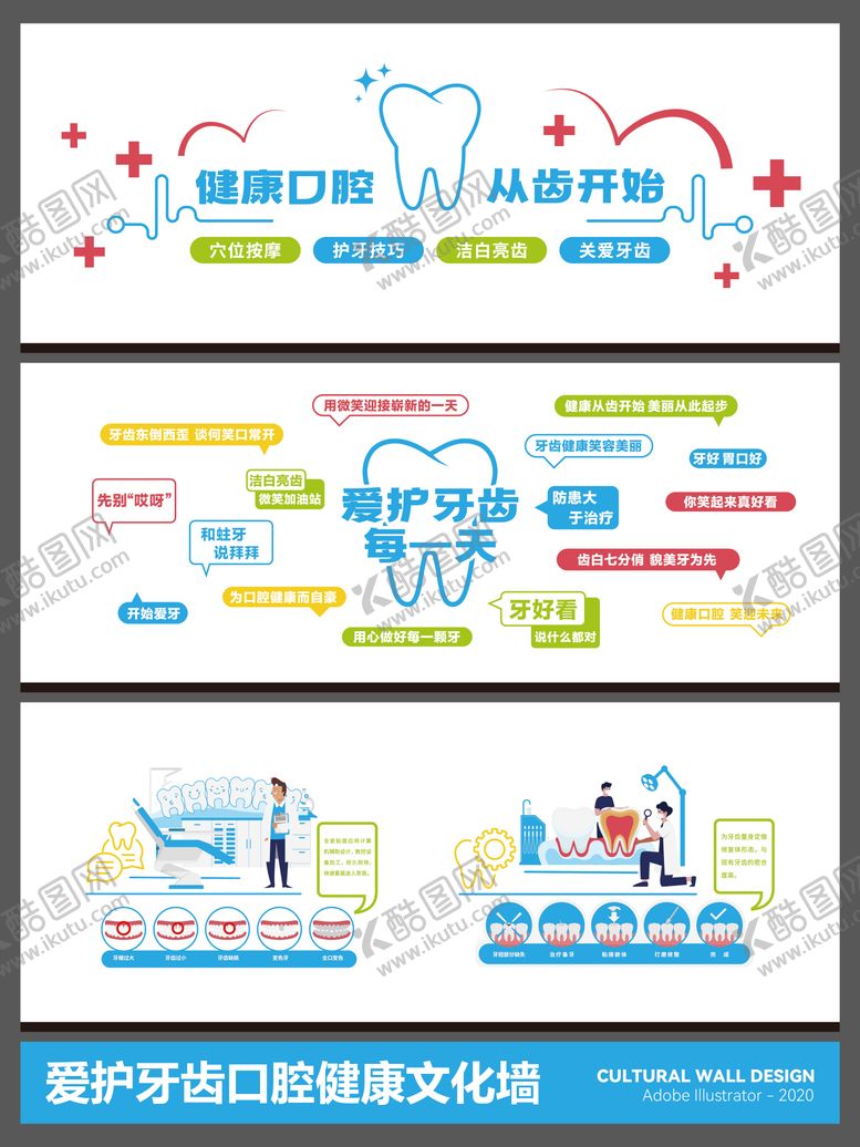 编号：94816803191854267495【酷图网】源文件下载-爱护牙齿口腔健康文化墙