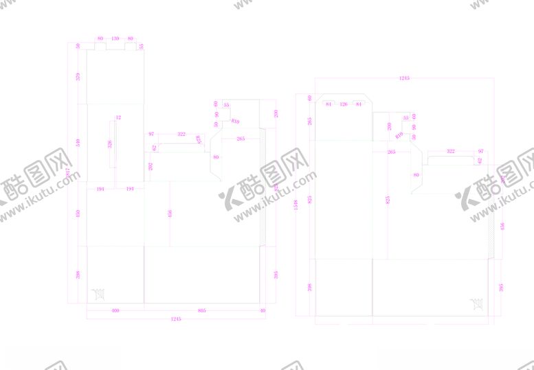 编号：53566804141946301812【酷图网】源文件下载-异性盒飞机盒啤盒刀模