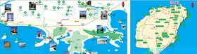 三亚旅游出游指南提示海报