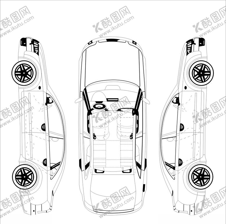 编号：15377410301538081860【酷图网】源文件下载-汽车简图汽车模型图汽车轮胎