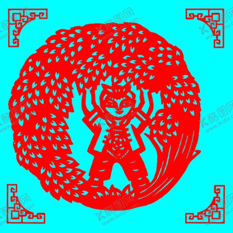 编号：28457109221352134089【酷图网】源文件下载-丰收剪纸