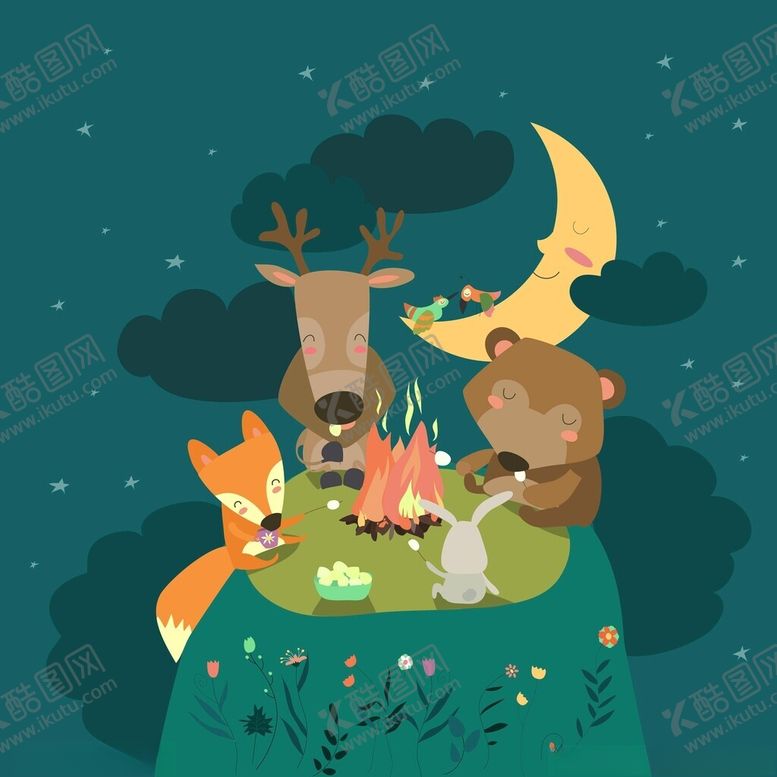 编号：87515303070046323826【酷图网】源文件下载-可爱卡通手绘儿童绘本插画
