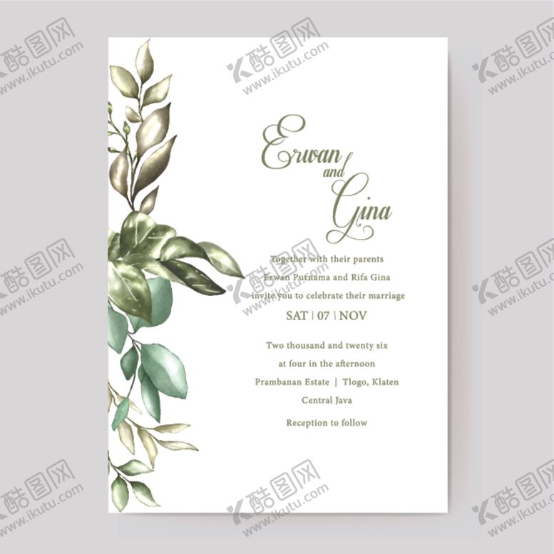 编号：23838410120830487945【酷图网】源文件下载-邀请卡