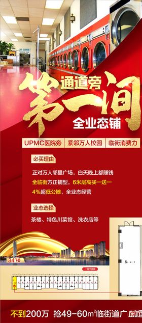 特推铺商铺促销海报地产商