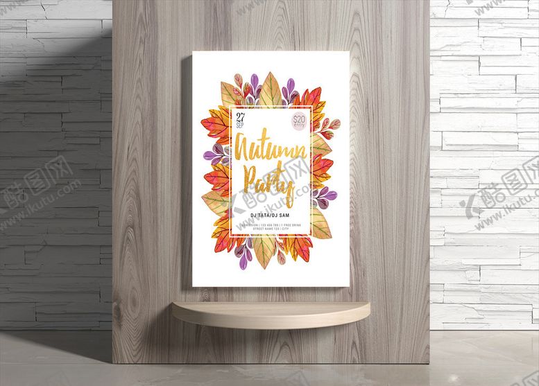 编号：59367309261638472787【酷图网】源文件下载-秋季海报