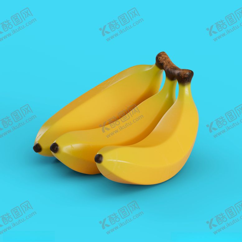 编号：92588112081012055676【酷图网】源文件下载-3d香蕉