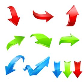 升级指示箭头标签