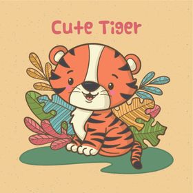 卡通老虎