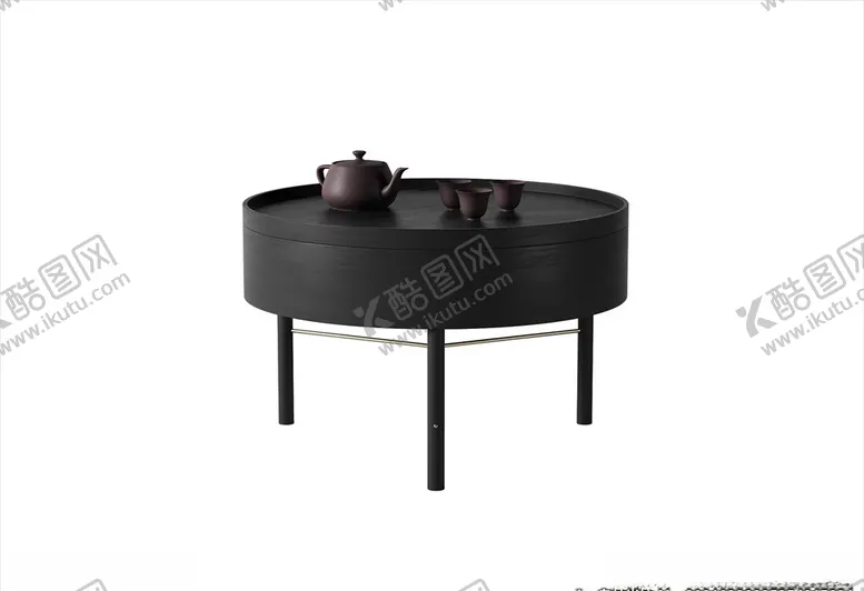 编号：85198003260309564873【酷图网】源文件下载-3D茶几模型客厅茶几家具