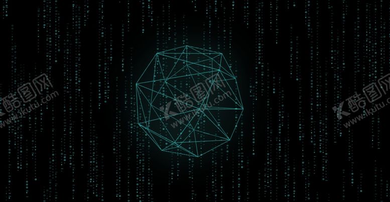 编号：45079006280327226817【酷图网】源文件下载-蓝色科技感互联网几何背景