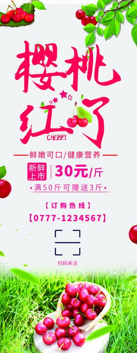 樱桃展架