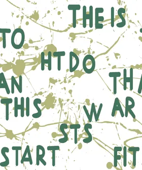 扎染彩色字母男