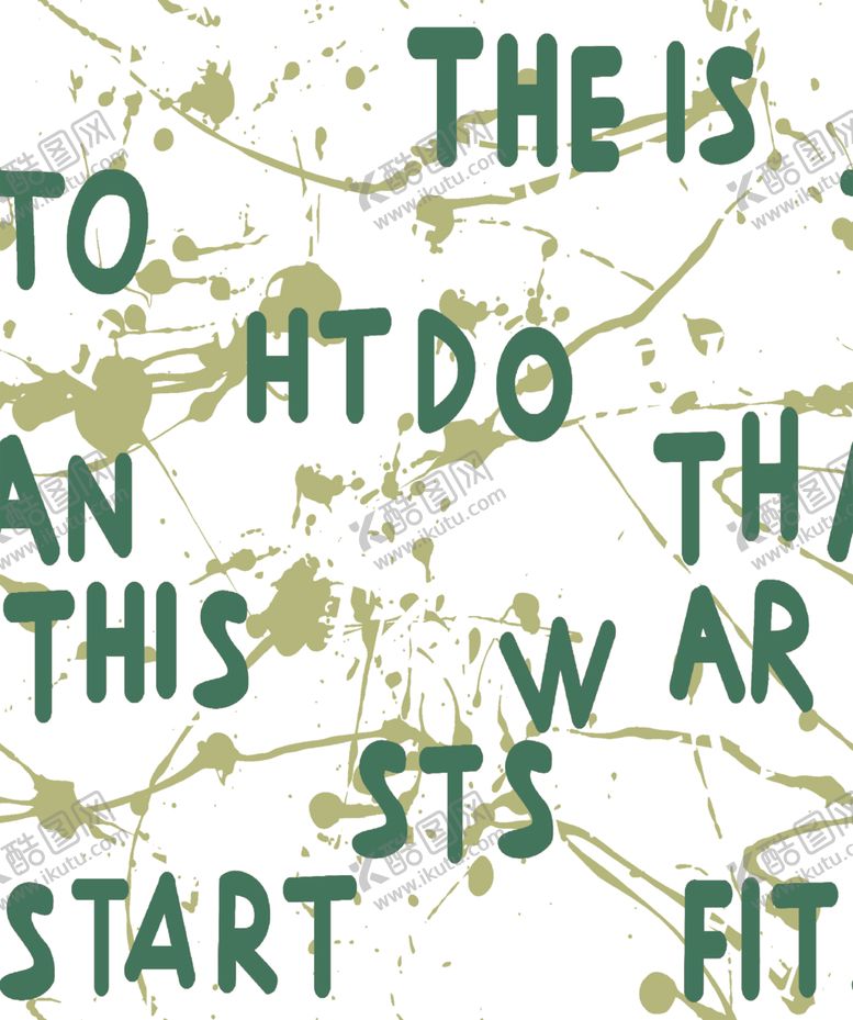 编号：47923310310039104576【酷图网】源文件下载-扎染彩色字母男