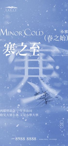 小寒创意海报