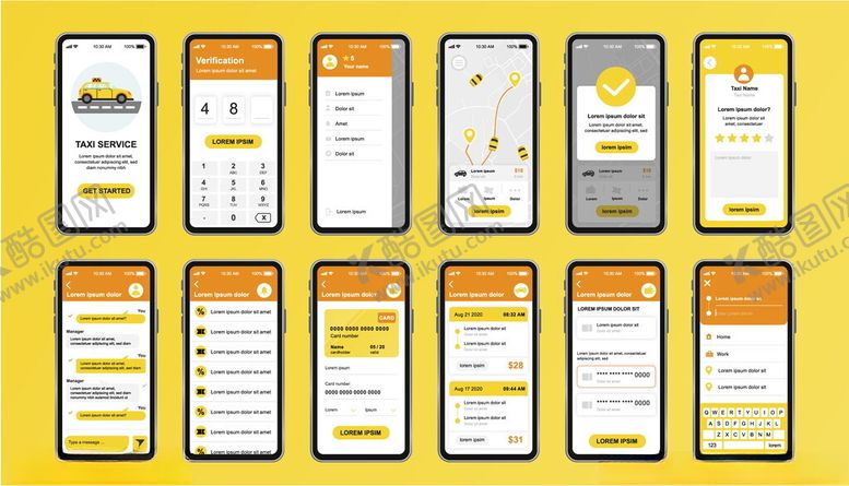 编号：60473209261204533194【酷图网】源文件下载-手机应用界面设计展示