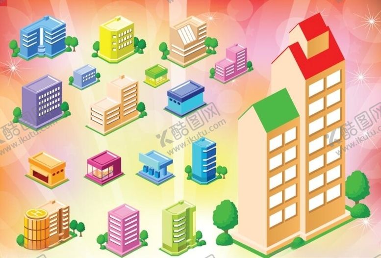 编号：80243809261917052741【酷图网】源文件下载-建筑卡通