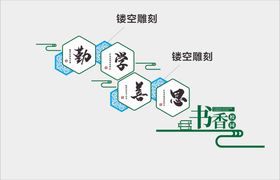 校园文化墙 书香国学经典