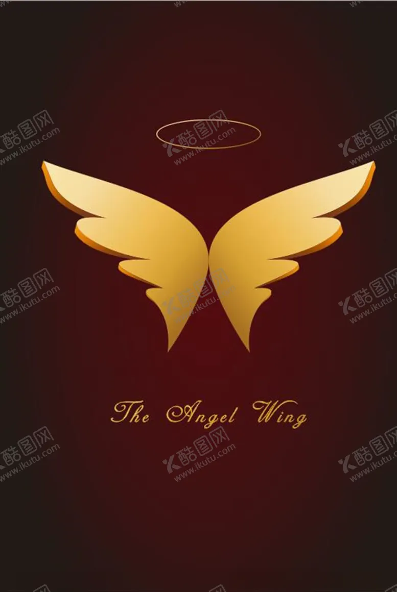 编号：19870709110450329506【酷图网】源文件下载-天使翅膀金属翅膀矢量图