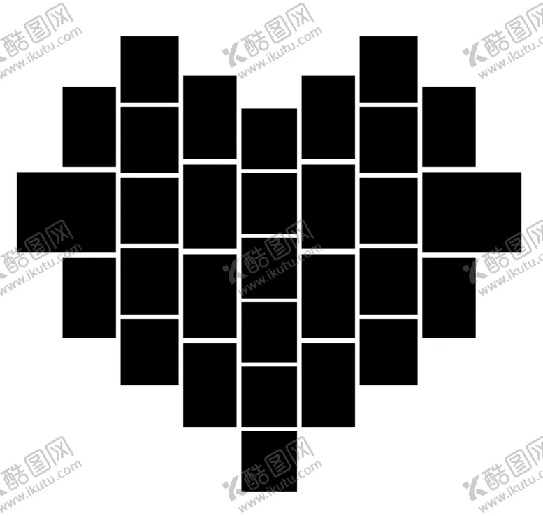 编号：11632506241941136226【酷图网】源文件下载-照片心形拼贴