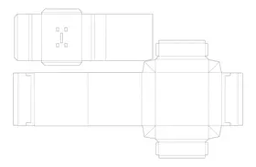 包装盒刀模展开图