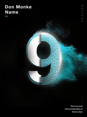 炫酷数字海报