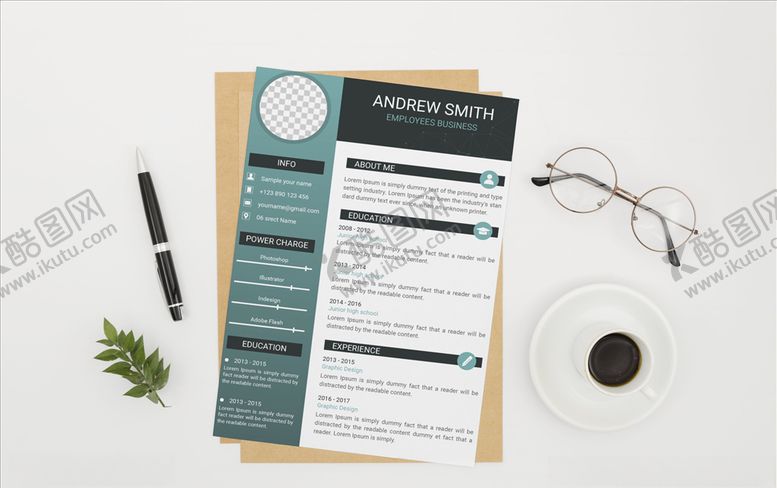 编号：54358011011033299883【酷图网】源文件下载-简历展示样机