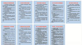 档案室制度蓝底