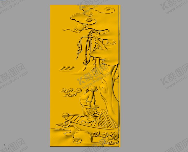 编号：40923710072140568639【酷图网】源文件下载-CAD浮雕装饰画立体模型