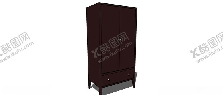 编号：87453109300143289487【酷图网】源文件下载-衣柜skp模型