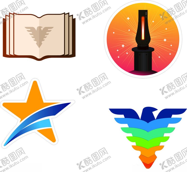 编号：90105612061305066940【酷图网】源文件下载-书本星星矢量图