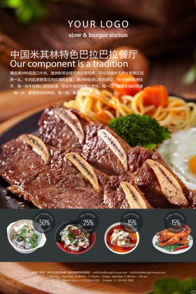 餐厅美食海报