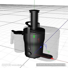 C4D模型榨汁机