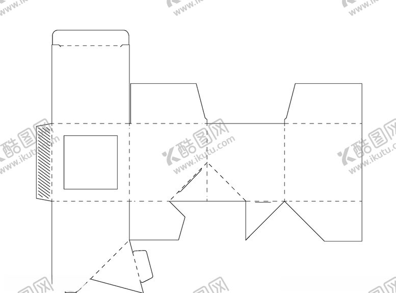 编号：55204809270418083070【酷图网】源文件下载-异型包装展开平面图