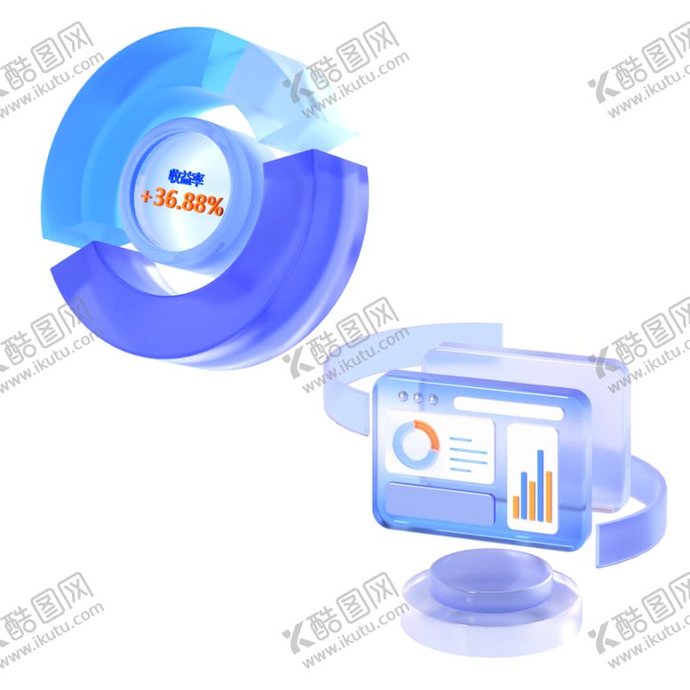 编号：89687002200732479715【酷图网】源文件下载-3D质感科技图标