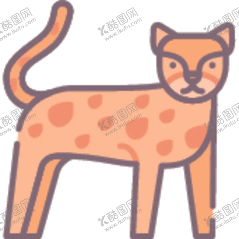编号：65335306180016597032【酷图网】源文件下载-简笔动物矢量插画