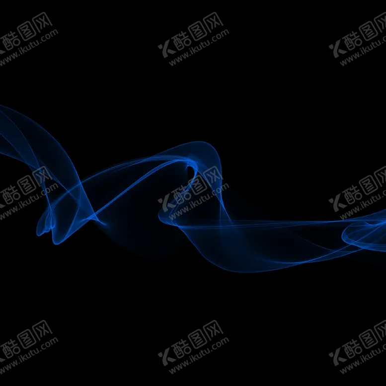 蓝色飘带丝绸素材丝丝绸绸缎背景