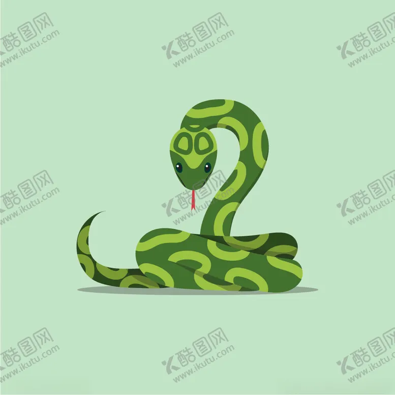 编号：18506302221352009785【酷图网】源文件下载-蛇年抽象插画设计