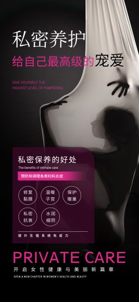 私密养护海报