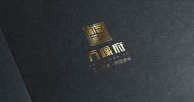 地产黑金logo样机